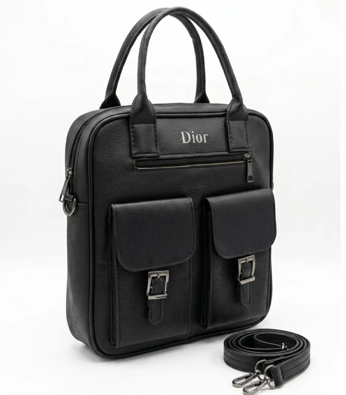backpack uni 16270 dior کیف و کوله پشتی دانشجویی چرم مصنوعی مشکی