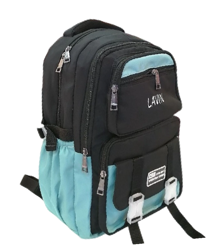 backpack LAVIN1229 (1) کوله پشتی مدرسه ای دورنگ لاوین مدل LAVIN1229