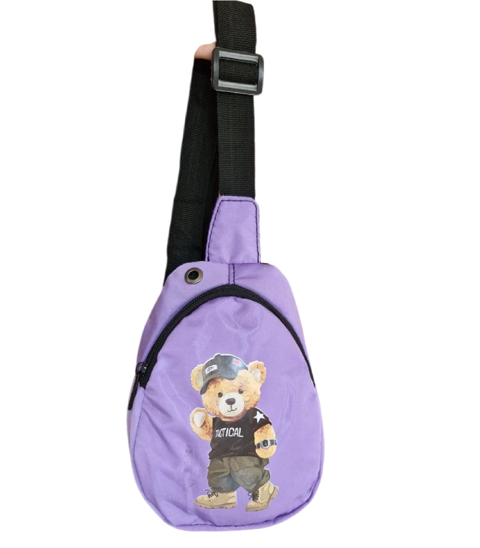 cross body bag kk (2) بادی بگ پسرانه بچه گانه طرح خرس