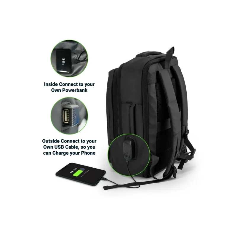 کوله پشتی درگاه USB و شارژ آسان موبایل